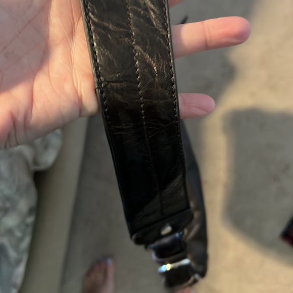 Leather Treska boho purse with cowhide front excellent condition! Snap and - Picture 8 of 13